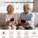 Red Light Therapy Therawrap for Carpal Tunnel, Portable Red Light Therapy for Hands Wrist Massage, 660nm & 850nm Near Infrared Light Device, with 36 Beads for Faster Recovery & Hand Pain Relief