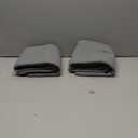 POLYTE 380 GSM Microfiber Oversize Quick Dry Lint Free Waffle Bath Towel For Body, 60 x 30 In, Set Of 2 (Gray)