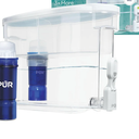 PUR PLUS 30-Cup Water Filter Dispenser with 1 Lead-Reducing PUR PLUS Filter, Dishwasher Safe, Powerful Filtration, Large Capacity with Slim, Space-Saving Design, White (DS1811Z)