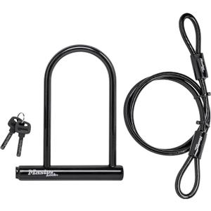 Master Lock 7.25" U Lock with Looped End Cable