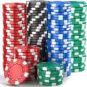 Kiddie Play Poker Chips Set 200 PCS | 11.5 Gram Chips for Texas Holdem Blackjack Gambling
