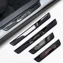 Door Sill Protectors, Door sill Scratch Protection for Car Trim Limited, Entry Guards Door sill Protector (Width 1.97" Black, 4PC)