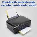 Avery 5-Tab Print-On Binder Dividers, White Tabs, 25 Sets (11517)