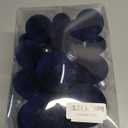 Velvet Christmas Ornaments Set 38Pcs Flocked Shatterproof Christmas Ornaments for Christmas Tree Decorations Xmas Decorative Hanging Christmas Ball Ornaments for Holiday Home Decor (Navy Blue)