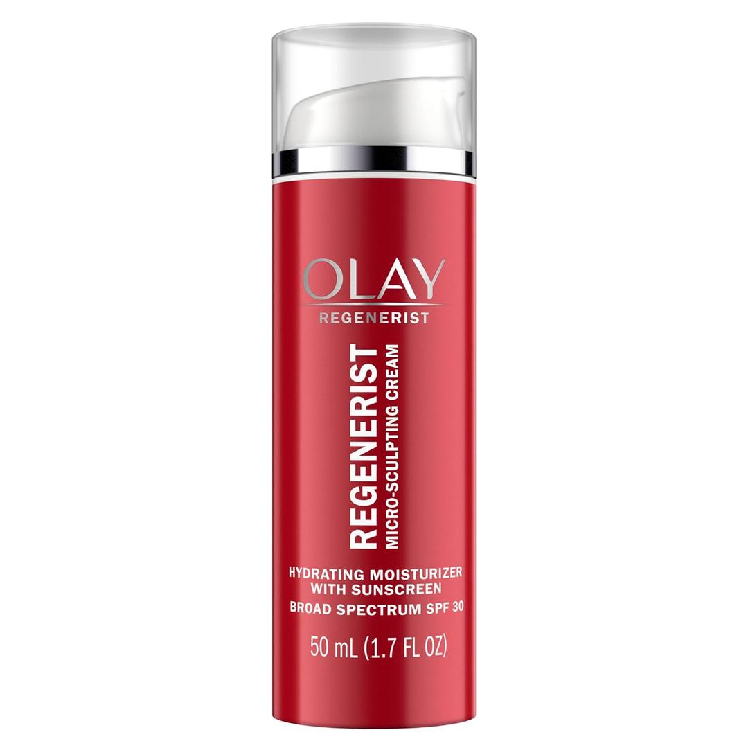Face Moisturizer by Olay Regenerist Micro-Sculpting Cream Face Moisturizer with SPF 30 Broad Spectrum 1.7 oz