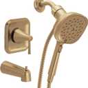 Moen 82022BZG Ronan Tub & Shower System, Bronzed Gold (Cosmetic damage scratches)