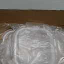 Soup Containers with Lids Glass 32 oz, 4 Cup Borosilicate Glass Food Storage Containers, Microwave & Freezer Safe Jars, Small Square Meal Prep Bowl for Salad, Fruit, Lunch, Ice Cream, Travel, 4 Pack