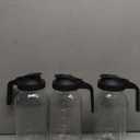 Glass Mason Jar Pitcher with Pour Spout Lid, 64OZ Leak-proof Wide Mouth Jugs for Cold Brew Coffee, Breast Milk Storage, Water, Sets of 3