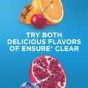 Ensure Liquid Clear Nutrition Drink, 0g fat, 8g of protein, Blueberry Pomegranate, 10 Fl Oz (Pack of 12), Bottle, gluten free (EXP 11/01/26)