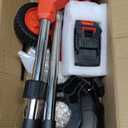 Electric Weed Wacker, Weed Wacker with Metal Blade 3.0ah Battery Lawn Edger,Adjustable Height Mower for Garden, Lawn Care