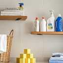 12 Pack - 6 inch Black Hidden L Shelf Bracket (1/5 Inch Thicked) Iron Floating Shelf Brackets Rustic Industrial Metal Brackets for Shelf Support