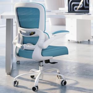 TRALT Office Chair - Ergonomic Desk Chair with Adjustable Lumbar Support, Mesh Computer Chair, Executive Chair for Home Office Comfortable Lumbar Support (1, Deep Blue)