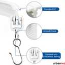 UrbanRed Flexible Bendable Ceiling Curtain Track, 16.4 ft (5 m), Mount for Rail with Curtain Tracks System, Room Divider, Curtains Rod, RV Ceiling Track for Curtains, White