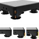 Adjustable Step Stool for Adults, Toddler Step Stools, 600 LBS Capacity Non-Slip Safety Step Platform for Elderly and Kids, Portable Stair Assist for Cars, Bedside, Kitchen, and Shower, Grey