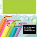 Skyygemm 6 Rolls Bulletin Board Paper Rolls,4 x 24 ft,Neon
