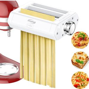 Pasta Attachment for KitchenAid Stand Mixer, 3-1 Pasta Maker Kitchenaid Attachment, Included Pasta Sheet Roller, Spaghetti Cutter, Fettuccine Cutter, Pasta Maker Machine by TPGSING
