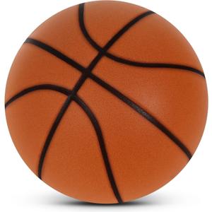Silent Basketball-Size 7 (29.5"), 2025 Upgrade Dribble Dream Silent Basketball, SIL-ent Basket-Ball Dribbling Indoor, Foam Basket-Ball Indoor Training Ball for Various IndoorActivities (Caramel/NO.7)