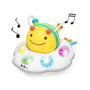 Skip Hop Baby Follow-Me Bee Tummy Time Crawl Toy 3-Stage Infant Sensory Development with Lights Sounds and Music Explore & More Age 5m+