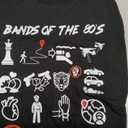 Funny Nerdy Iconic Pop Rock Bands of The 80s White T-Shirt, Size S