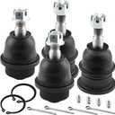 MotorbyMotor 4pc Front Upper & Lower Ball Joint fits for Chevy Silverado/GMC Sierra 1500 2500 3500 HD, Chevrolet Avalanche Suburban, GMC Yukon XL Suspension Ball Joint Kit K6693 K6696