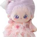 CALEMBOU 20cm Cute Cotton Doll With Skeleton, Anime Plushies Soft Stuffed Dress Up Toy, Kawaii Plush Gift With Clothes (Xingfu-B)