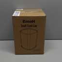 EmoH Small Bathroom Trash Can 2.1 Gallon /8-Liter Wastebasket, Modern Matte Black Stainless Steel Garbage Bin for Bedroom, Home Office, Toilet, RV, Under Sink, Near Desk