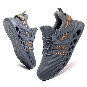 Furuian Steel Toe Shoes for Men Women Comfortable Steel Toe Sneakers for Men Slip Resistant Safety Work Shoes Lightweight Safety-Toe Work Sneakers, Set 6.5