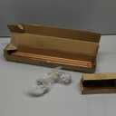 Sturdy Durable Curtain Rod:Faux Wood Curtain Rods for Windows 18-45",Adjustable Heavy Duty Curtains Rod for Bedroom/Kitchen/Apartment/Door,Small Decorative Farmhouse Boho Drapery Rods,All-Metal