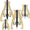 MOFEEZ 3" 4" 6" 8" 3 Jaw Gear Bearing Puller Removal Tool for Slide Gears, Pulley, and Flywheel Gold