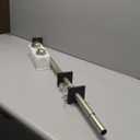 EXCLUSIVE HOME Silver Aged Sphere 1" Curtain Rod and Coordinating Finial Set, Matte Silver, Adjustable 36"-72"