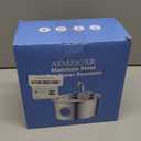 Stainless Steel Cat Water Fountain: Cat Fountain with 6 Filters + 3 Sponges - 88oz/2.6L Pet Water Fountain for Cats Inside - Silent Cats Water Bowl Dispenser - ATMZIQXR Kitty Drinking Fountains