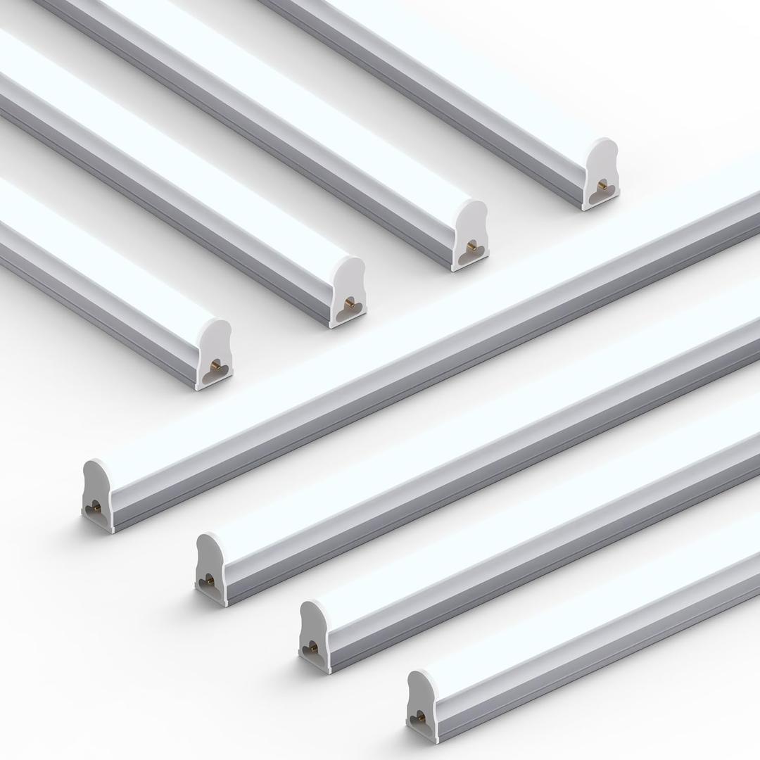 Ensenior 4FT LED Shop Lights, T5 6500K Super Bright Garage Lighting, 8 Pack