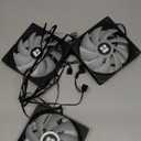 Thermalright TL-C12C-S X3 CPU Fan 120mm ARGB Case Cooler Fan, 4pin PWM Silent Computer with S-FDB Bearing Included, up to 1550RPM Cooling Fan3 Quantities