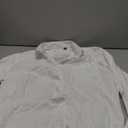 J.VER Men's Long Sleeve Cotton Linen Button Down Shirts Casual Beach Wedding Shirt with Pocket White Small