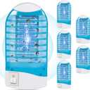 6 Pack Plug in Bug Zapper,Electronic Mosquito Zapper Indoor Bug Zapper Plug in for Flying Insect Automatic Mosquito Trap Mosquito Light