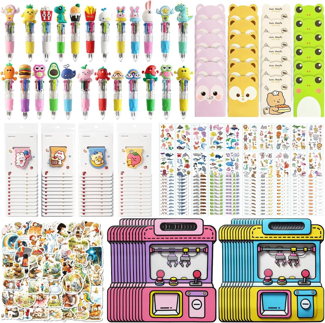 Cute Return Gifts Party Favors Supplies, 24 Pack Birthday Goodie bags,Stationery Party Pack Classroom Gifts Kids Class Rewards Prizes