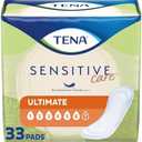 TENA Sensitive Care Ultimate Pads, Regular Length,(3 Packs- 99 Total)