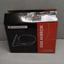 A-Premium Right Passenger Side Power Door Mirror Compatible with Honda Civic 2012 2013 2014 2015 - Non-Heated, Manual Folding Outside Rear View Mirror - White (Paint to Match)