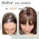 Hair Toppers for Women Real Human Hair 3603D Cover Toppers Hairpieces for Women with Thinning Crown Wispy Clip in Bangs Realistic Scalp Hairline
