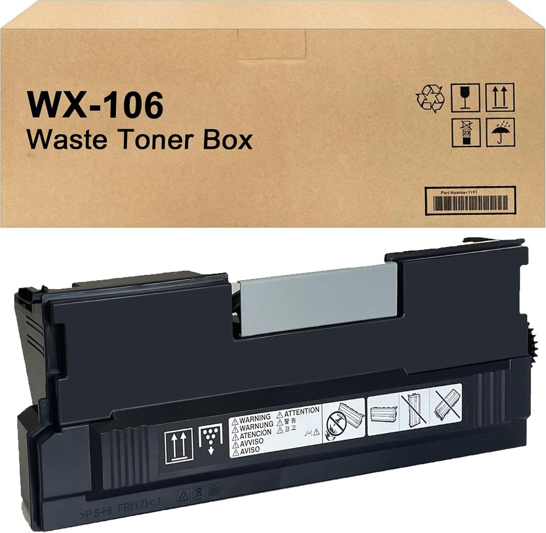 LCL Compatible Waste Toner Container Replacement for WX-106 WX106 AAJ50Y1 AAJ5WY1 Waste Toner Container for Konica Minolta Bizhub 308e 368e 458e 558e 658e (1-Pack)