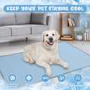Buvlnee Summer Dog Cooling Mat Washable Ice Silk Self Cool Pad for Small Medium Large Dogs and Cats, Pet Sleeping Pad for Crate, Bed, Indoor & Outdoor Floor, Car Seats