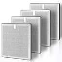 4 Pack 3-in-1 Filters Compatible with Pure Enrichment PureZone Air Purifier, Part # PEAIRFIL, Efficient 3-Stage H13 HEPA Replacement Filter 11.5"/12"