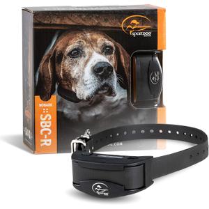 SportDOG Brand NoBark SBC-R Rechargeable Bark Static Collar for Dogs, No Barking Device for Dogs, Waterproof - Static, Vibrate and Tone - Static Dog E-Collar (Black)