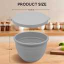 Silicone Bowl Liners for 5 Qt KitchenAid Mixers, 4 Liners with Lids