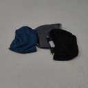 3 Pack Avont Male Dog Belly Band with Suspenders, Reusable Boy Doggie Diaper with Harness, Escape Proof, Non-Slip, Washable Doggy Pee Wraps for Small Medium Large Dogs (Black/ Dark Grey/ Navy Blue)