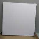 6Pcs 2ft x 2ft PVC Drop Ceiling Tiles, White Smooth Ceiling Panels 24x24in, Moisture Proof Fire-Rated Easy to Clean Reusable, No Sag No Breakage