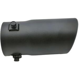 Car Rear Tailpipe, Universal Modification Exhaust End Pipe Car Accessories, Compatible For Most Car(Black bevell)