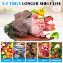 Vacuum Sealer Bags for Food Quart 8"x12" 200 Pcs Seal a Meal Bag, Food Saver Bags Sous Vide Bags Pre-cut Thick BPA-Free Textured Heavy Duty Vacuum Seal, Meat Cheese Dry Goods
