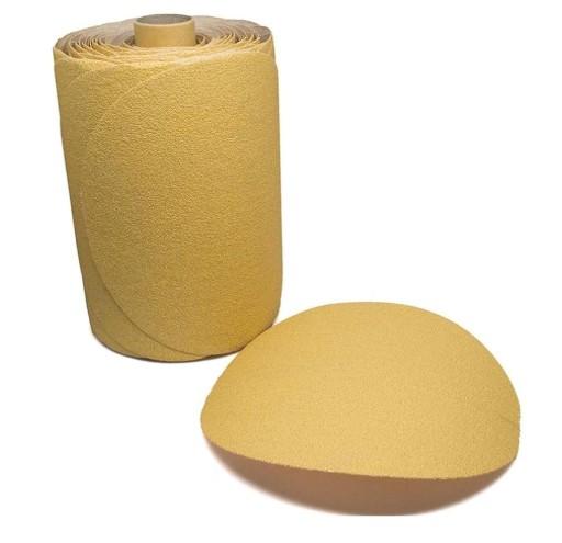 5" Discs on a Roll - PSA Gold DA Sanding Paper (100 Discs - 320 Grit)