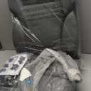 Executive Office Chair, High Back Ergonomic Comfy Desk Chair with Padded Flip-up Armrests and Wheels, PU Leather Heavy Duty Computer Swivel Rolling Task Chair for Home Office, Adults, Gray (Grey)